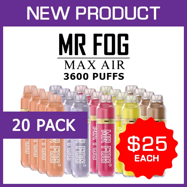 MR FOG MAX AIR – 3600 PUFFS – 50 PACK (Copy)